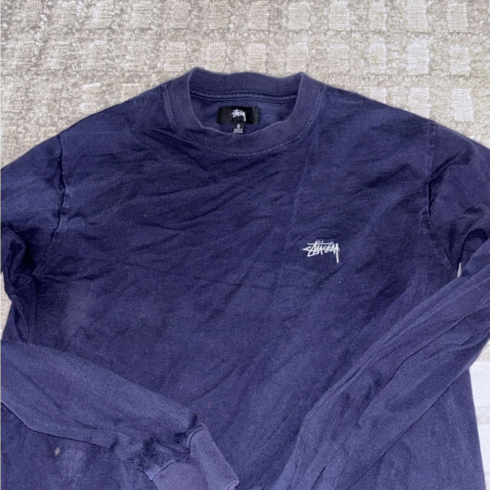 Stussy Dark Blue Crewneck Shirt